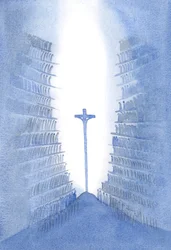ミサを通して、神の民のすべての世代は、祭壇に表されているように、キリストへの犠牲の1つに存在します。2001年（紙にw - c）