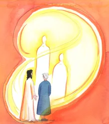 キリストに語りかけることは、父と聖霊に語りかけることでもある。三つの神の位格は、分け隔てなく一つの神なのだから。