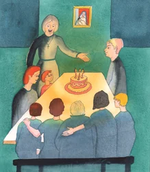 人々が教会に耳を傾け、子供たちを神に感謝し、家族の必要を自分たちの野心よりも優先する場所、家は光のオアシスのようなものです、2003年（紙にw - c）