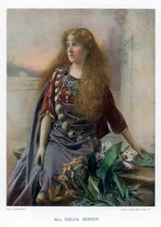 ヒルダムーディ、イギリスの女優、1901年。