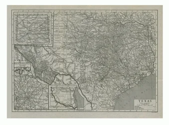 米国テキサス州の地図、c1910s。
