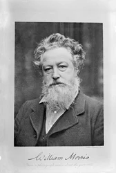 ウィリアムモリスの肖像、1887年頃。