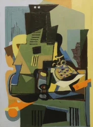 ギターのある静物、