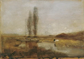 ルンデンブルク近郊の荒野の風景