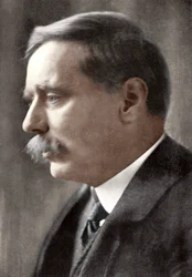 ハーバートジョージウェルズ、イギリスの小説家、1914年。