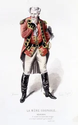 エドゥアール・フルニエによるボーマルシェ（1732-1799）の全作品。エミール・バヤールによるドローイング。エド。Laplace, Sanchez et Cie, Paris 1876年。これは "The guilty mother "のベギャースです。