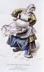 エドゥアール・フルニエによるボーマルシェ（1732-1799）の全作品。エミール・バヤールによるドローイング。エド。Laplace, Sanchez et Cie, Paris 1876年。これは "ホールの代議士 "の母チャプル