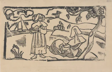Two Breton Women, c.1891 (woodblock print)   1452601   ja       japanese Successfully Translated  Original: Le Debardeur (The Stevadore) 1893 (etching) Translat: Le Debardeur (The Stevadore) 1893 (etching) 1454723 ja japanese Successfully Translated Origin
