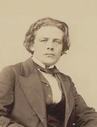作曲家アントン・ルビンスタインの肖像、1829～1894年、1860～1870年頃。