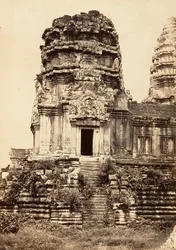 大塔 - 2 階の北塔、1866 年。
