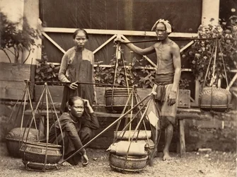果物商人、コーチンチナ、1866 年。