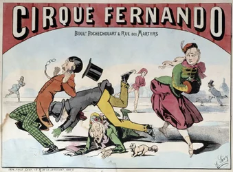 Cirque Fernando - Lévyによるポスター、19世紀後半Cirque Fernando - Lévyによるポスター、19世紀後半