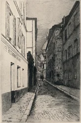 「Rue St Rustique、モンマルトル」、1915
