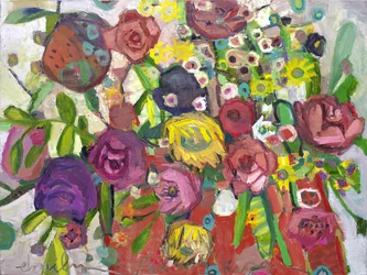 in Real Life, 2023（キャンバスに油彩）