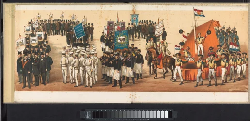 ハールレムの行列、1872年（プレート12） 1872 年 4 月 1 日にハールレムで開催された行進。 (オブジェクトのシリーズ タイトル)