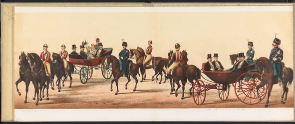 ハールレムの行列、1872年（プレート8） 1872 年 4 月 1 日、ハールレムで開催された行列。 (オブジェクトのシリーズ タイトル)
