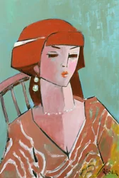 Carole R, 2007 (キャンバスボードに油彩)