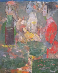 In the Garden」（油彩・キャンバス