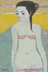 Michela Again（油彩・ボード