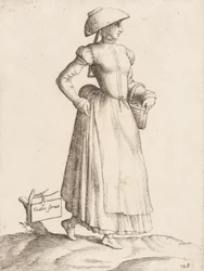 衣装プレート: Galla Serva, ca. 1557-58。