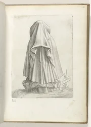 フランドル (オブジェクトのタイトル) Vlaanderen から、gekleed volgens de mode van ca. 1550 私たちの時代のさまざまな国の態度（シリーズタイトル）