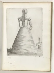 Galla mulier (オブジェクトのタイトル) 1550年頃のファッションに身を包んだフランス出身の既婚女性 Diversarum gentium nostrae aetatis所（シリーズ名）