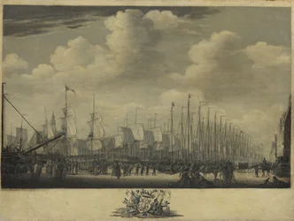 フリシンゲン港での艦隊の召集、1804年