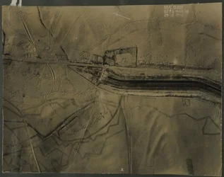 第一次世界大戦の塹壕の空中写真、1917年