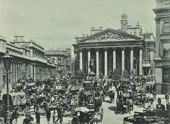イングランド銀行、スレッドニードルストリート、ロンドン市、1890