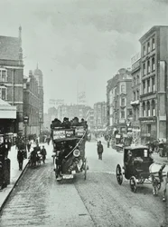 ビショップスゲート：リバプールストリートの北、ロンドン、1890