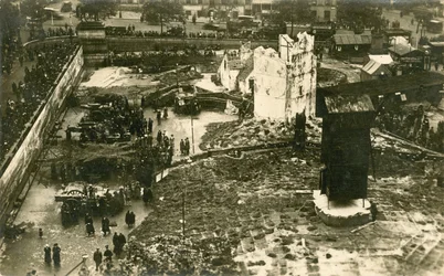 ロンドンの爆弾被害地域