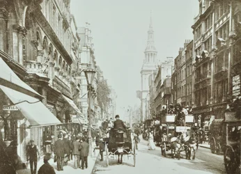 チープサイド、東向き、ロンドン市、1890