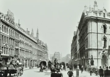 ホルボーン高架橋、東向き、ロンドン市、1875