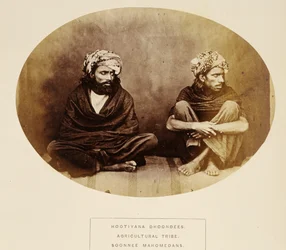 Hootiyana Dhoondees、農業部族、Soonnee Mahomedans、Mooltan、インドの人々、J。Forbes Watson著、1868年出版（アルブメンプリント）
