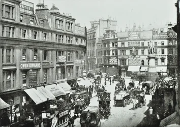 キングウィリアムストリート、北向き、ロンドン市、1895