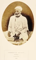J.フォーブスワトソンによるインドの人々のSuroosatee Brahmin、Hindoo、Lahore、1868年出版（アルブメンプリント）