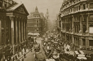 マンションハウス、ロンドン市長の公邸（セピア写真）