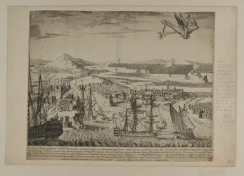 オーストリア継承戦争の風刺画、G。フォスター発行、ロンドン、1743年