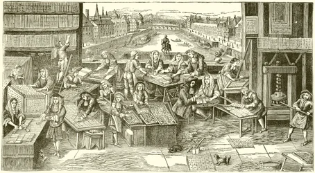 ルイ14世の時代のフランスのトランプ工場