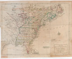 アメリカにおける平面図と砦のセット。1765