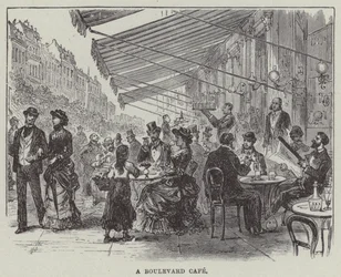 大通りのカフェ（彫刻