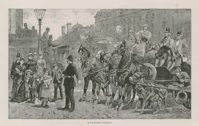 混雑した交差点