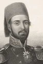 Abdulmecid I、「歴史的肖像画のギャラリー」より、1880年頃出版