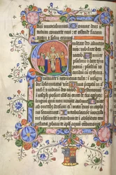 追加。 42131 fol.151v 詩篇 80 篇の冒頭。 イニシャル 