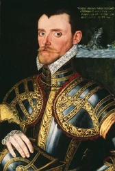 リチャード・ホーキンス提督（1532-1595） 1590年頃（油彩・パネル）