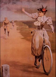 1898年頃のHumber社製自転車の広告（カラーリトグラフ