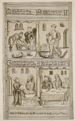 パン屋のヨーク、1595-1596（セピア写真）