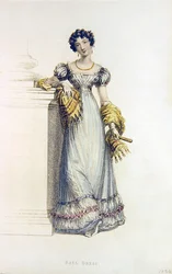 ボールドレス、アッカーマンの「芸術のリポジトリ」に掲載されているファッション・プレート（カラー・エングレーヴィング