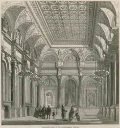 ロンドンのミンシングレーンにある布工会社の宴会場