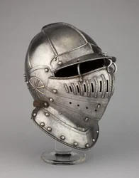 おそらくウィリアム・ハーバートの鎧、ペンブルック伯、1550年頃からの落下するバッファを備えたブルゴネット